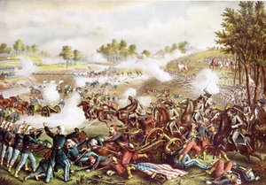 1861年7月21日、1889年に発表された闘牛の戦い 作： American School