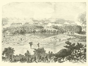 ゲティスバーグの戦い、リトルラウンドトップの頂上、1863年7月2日 作： American School