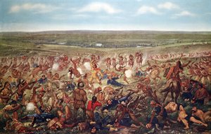 リトルビッグホーンの戦い、1876年6月 作： American School