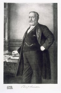 ベンジャミンハリソン（1833-1901）、アメリカ合衆国の第23代大統領、パブ。 1901（グラビア） 作： American School