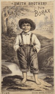 ストリームで立っている少年 作： American School