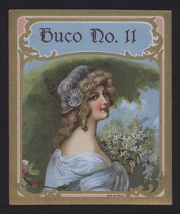 Buco No 11、葉巻ラベル（クロモリト） 作： American School