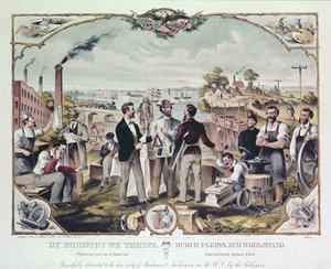 キンメルとフォイト発行の業界別繁栄（1873年） 作： American School