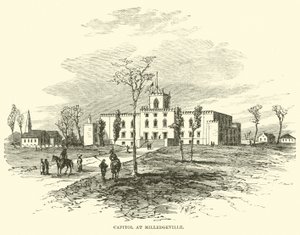 1864年11月、ミレッジヴィルの議会議事堂 作： American School