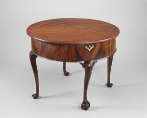 カードテーブル、c。 1760-1780（マホガニー、パイン、ホワイトオーク、メープル） 作： American School