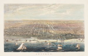 1856年以降のシカゴ港 作： American School