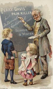 先生と黒板を見て子供たち 作： American School