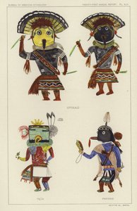 シトゥリル、テウク、パクワビ（カラーリトグラフ） 作： アメリカの学校