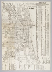 シカゴ市の地図 作： American School