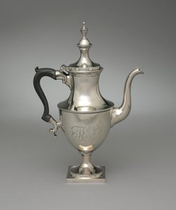 コーヒーポット、1800年頃 作： American School