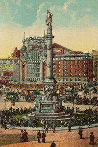 コロンバスサークル、ニューヨーク、1900年頃 作： American School