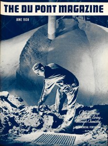 商業肥料、デュポン誌の表紙、1938年6月 作： American School