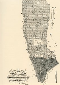 委員のマンハッタン地図 作： American School