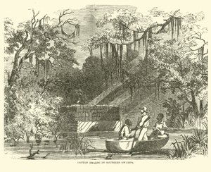 1862年7月、南湿地の綿の貯蔵庫 作： American School