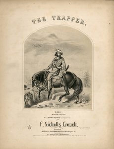 トラッパーのスコアシートの表紙、1857 作： American School