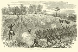1863年5月、ジャクソンでクロッカーが突撃 作： American School
