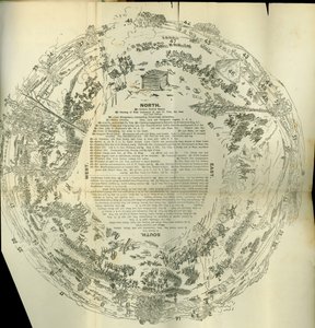 サイクロラマは、大反乱の歴史、1870年頃を詳述した地図を展開