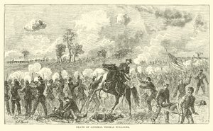 トーマスウィリアムズ将軍の死、1862年8月 作： American School