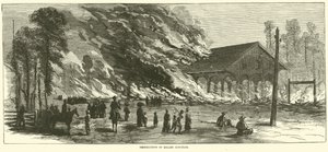 1864年11月、ミレンジャンクションの破壊 作： American School