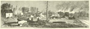 1864年11月、アトランタでの倉庫、公共の建物、工場の破壊 作： American School