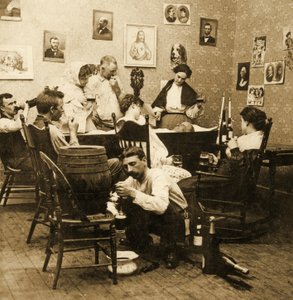 マッカーシーズウェイクの詳細（パート1）、1899（ステレオグラフ） 作： American School