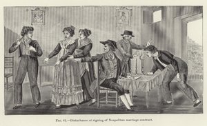 ナポリの結婚契約の調印時の妨害 作： American School