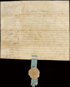 ジョン・ジェイに名誉市民権を与える布告 作： American School