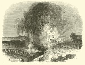 1863年6月、マクファーソンズフロントでの砦の爆発 作： American School