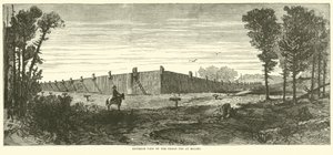 1864年11月、ミレンの刑務所ペンの外観