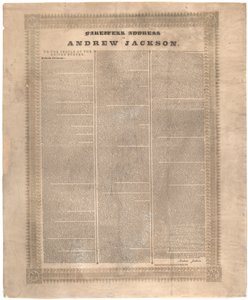 アンドリュージャクソンの別れの住所、1837 作： American School