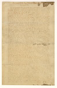エドガーアランポー作「モルグ通りの殺人事件」の最初のページ、1841年 作： American School