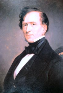 フランクリン・ピアース（1804-69）（カラーリトグラフ） 作： American School