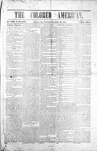 1865年12月30日、カラードアメリカンの表紙（印刷） 作： American School