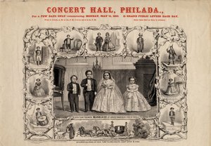 トム・サム将軍と妻、コム。ナットとミスミニーウォーレン、パブ。 Currier＆Ives、1863