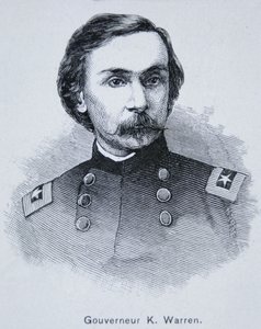 ケンブル・ウォーレン総督（1830-82）（彫刻 作： American School