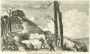 1863年11月、ルックアウトマウンテンを襲撃するフッカー将軍の列 作： American School