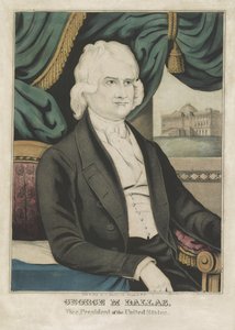ジョージ・M・ダラス1844年（カラーリトグラフ） 作： American School
