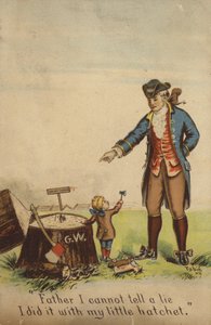 父親に告白するジョージワシントン 作： American School