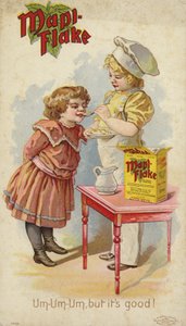 マピフレークを食べる少女