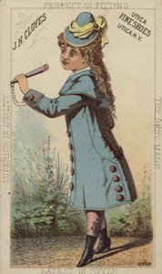 ブルーコートとブーツの女の子 作： American School