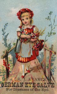 橋の上の少女、ドイツのアイサルブの広告 作： American School