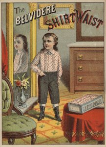 鏡で見ている女の子か男の子 作： American School