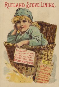 バスケットに座っている女の子 作： American School