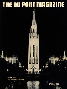 ゴールデンゲート国際博覧会、デュポン誌の表紙、1939年4月 作： American School