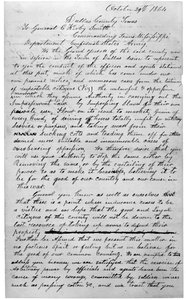 大陪審の手紙、1864 作： American School