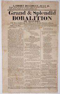 奴隷制の壮大で素晴らしいボバリション、1822年 作： American School