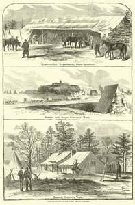 ポトマック軍の本部、1863年1月〜4月 作： American School
