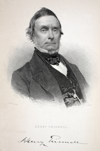 Henry Grinnell、Henry Grinnell（1799-1874）のイラスト。ジョンフランクリン卿を探して2回目のグリンネル遠征...、1856年 作： American School