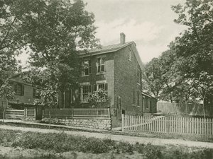1861年のユリシーズSグラントの家（グラビア） 作： American School