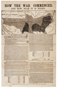 1864年の戦争の始まりと終焉の時期 作： American School